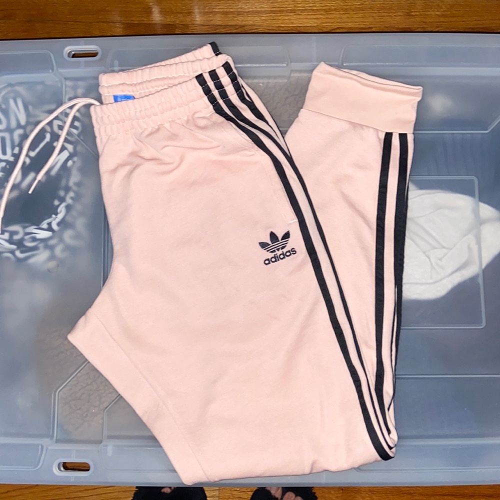 Light pink Adidas joggers